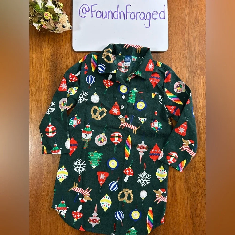 Whimsy Toddler Nightgown | Girls Size 3T | Cozy Flannel Feel